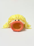 Handmade Crochet Doll Wig Hat for 199 Mini Doll – New & Old Version, Size L & S (Fluffy Yarn Hair Beanie)
