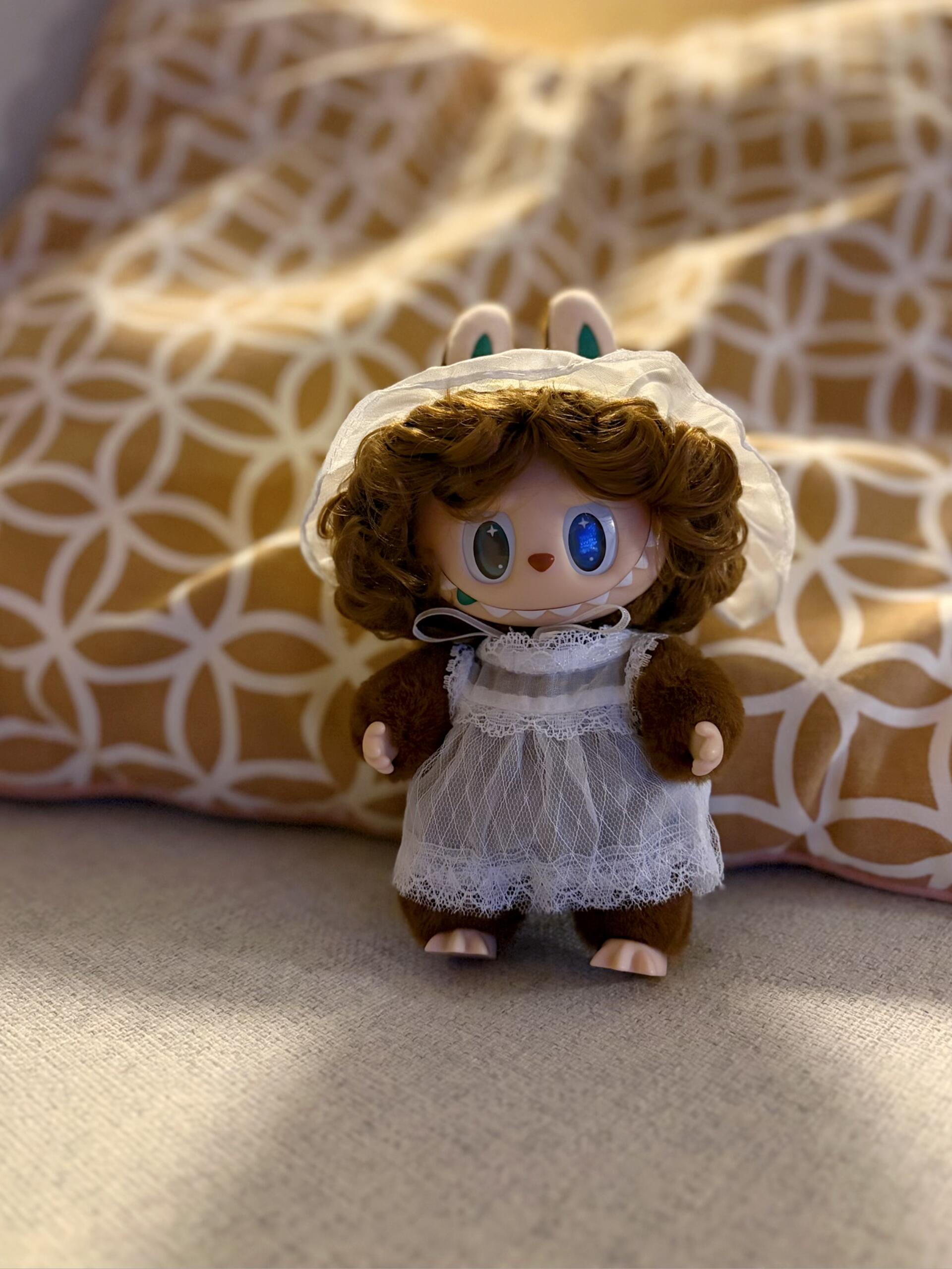 Handmade Summer Lace Doll Outfit Set for Blythe & 1/6 – Yellow Hat & Dress (2pcs) or Blue Dress, Straw Hat & Shoes (3pcs)