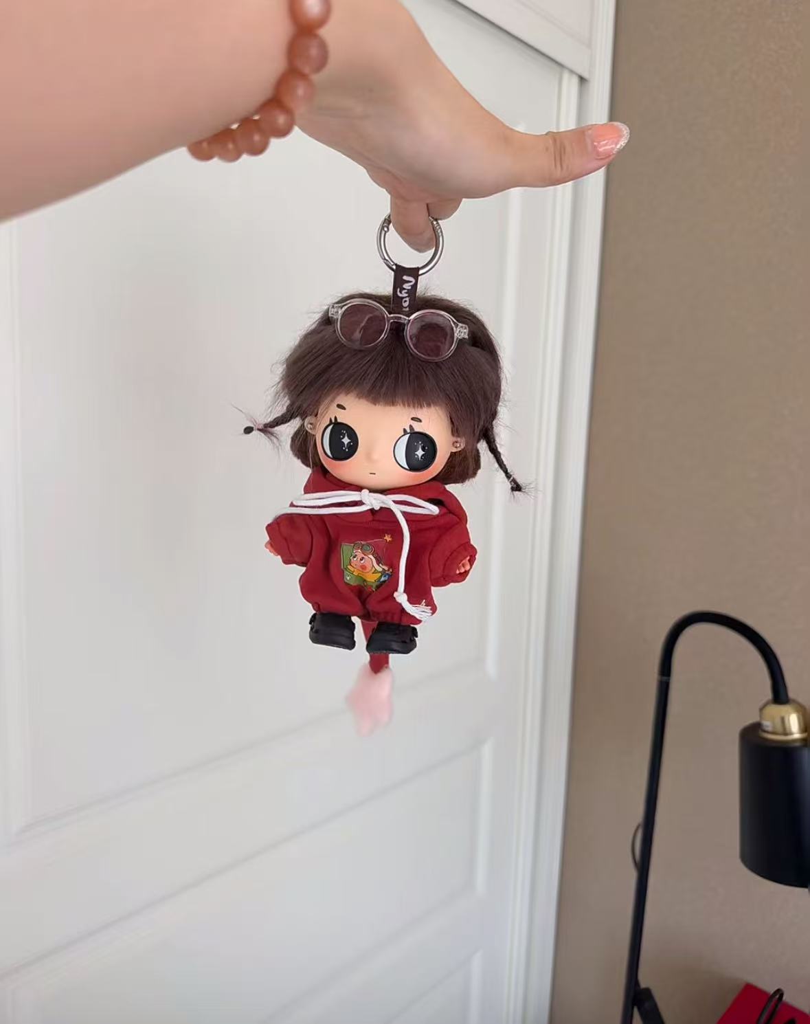Nyo ta Doll Outfits, White Clothing Set for 15cm Plush Dolls, Idol Cotton Doll Clothes Dress-Up Accessories Collection (Doll Not Included)