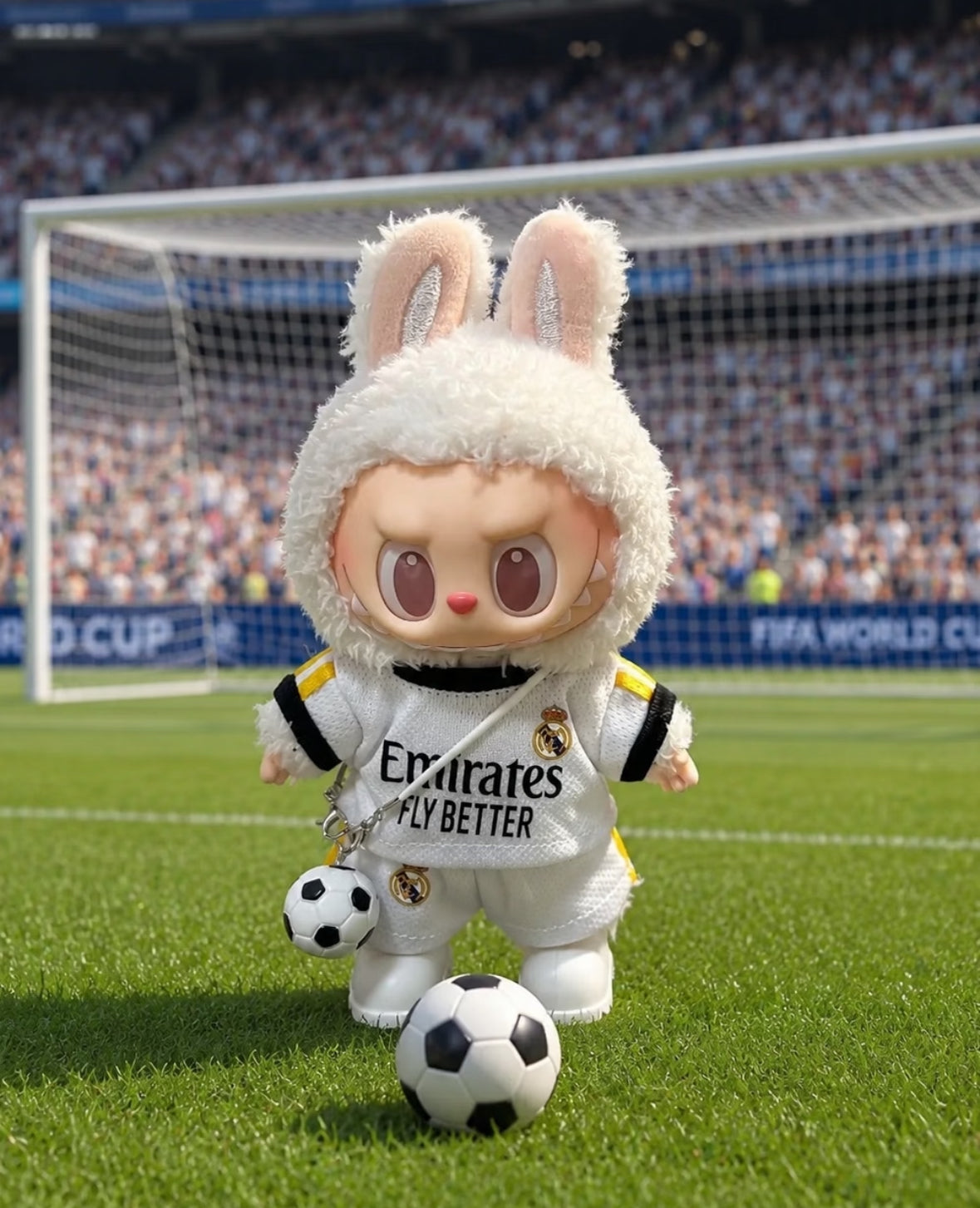 World Cup 2026 Doll Outfit Set — Jersey + Pants + Shoes + Ball | Fits 17cm Labubu & Art Toy Dolls